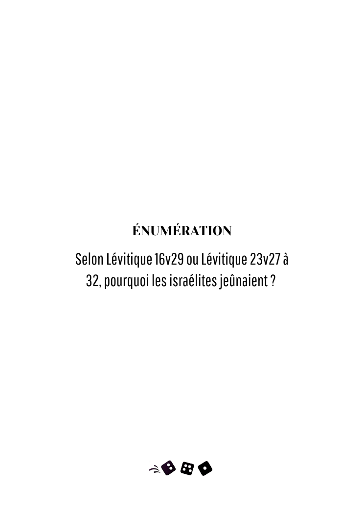 Jeu de cartes, "Viens je te présente, le jeûne"