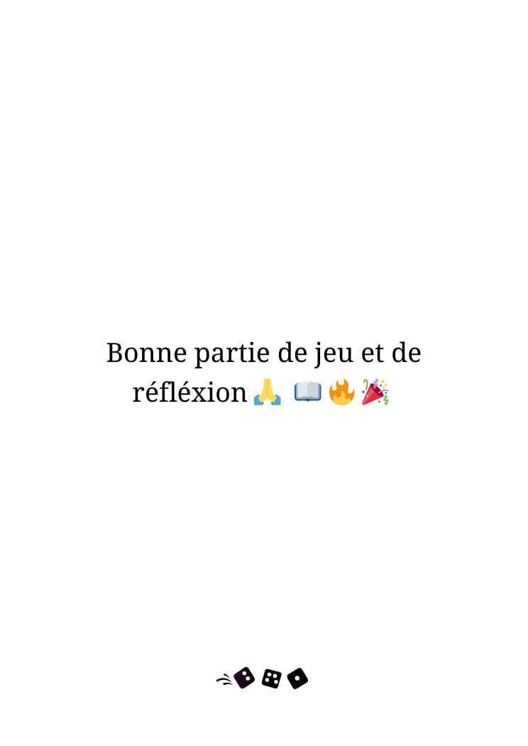 Jeu de cartes, "Viens on réfléchit ensemble"