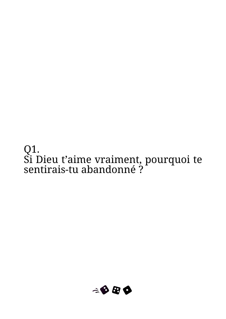 Jeu de cartes, "Viens on réfléchit ensemble"