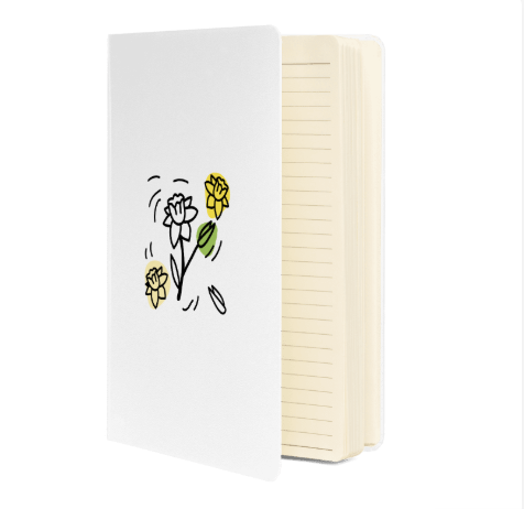 Carnet à couverture rigide tulipe