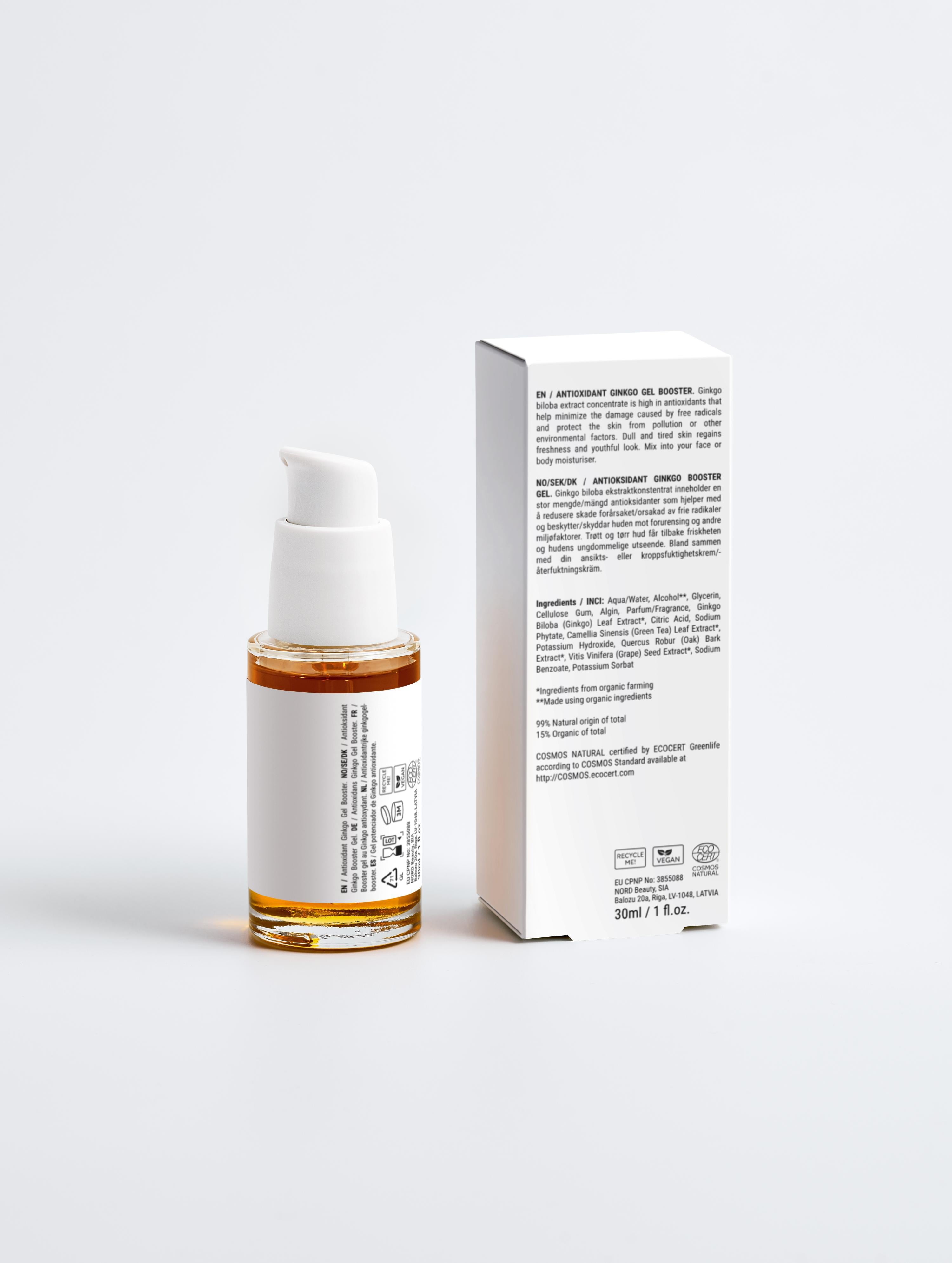Gel Booster au ginkgo antioxydant