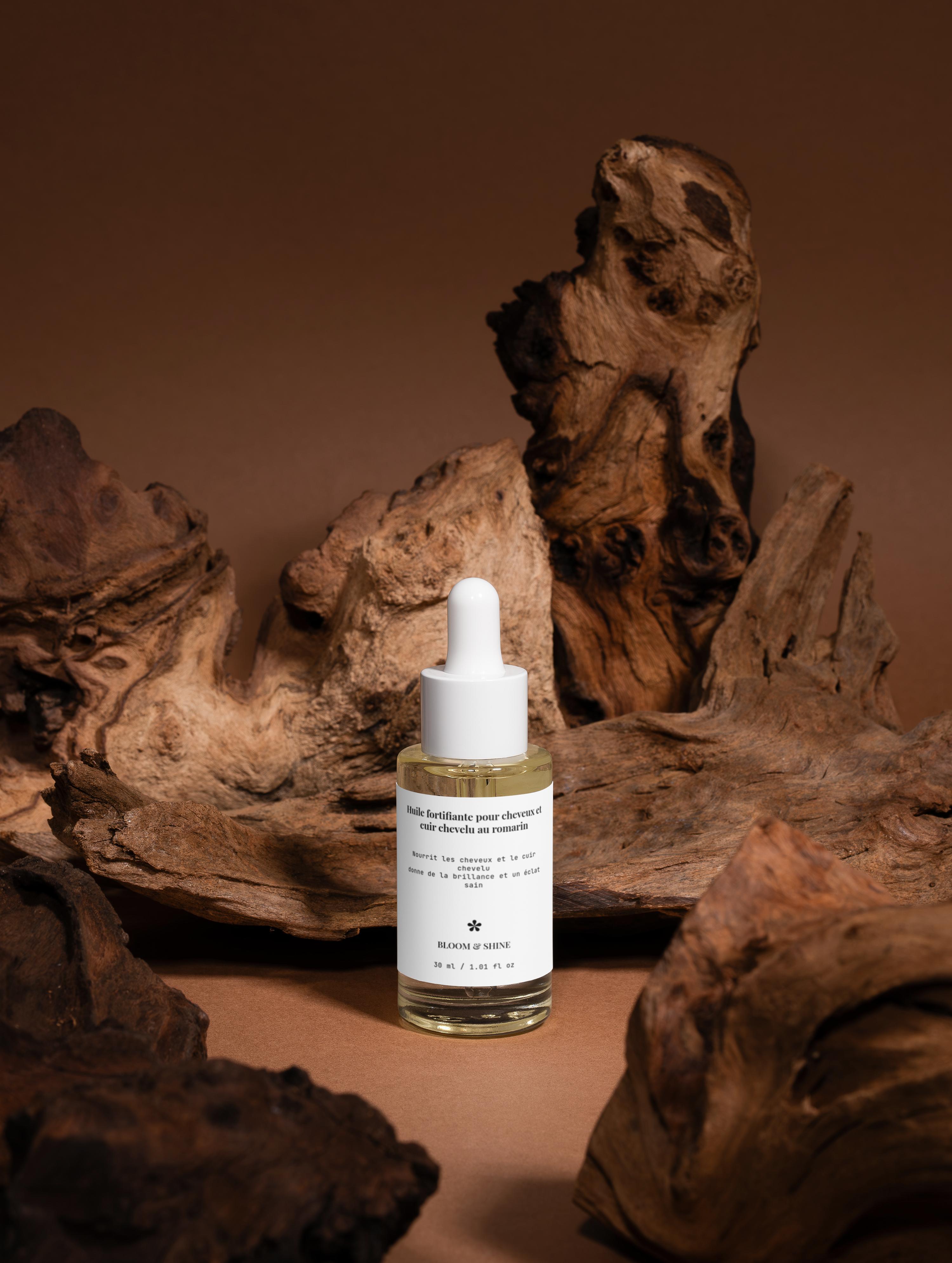 Huile fortifiante pour cheveux et cuir chevelu au romarin