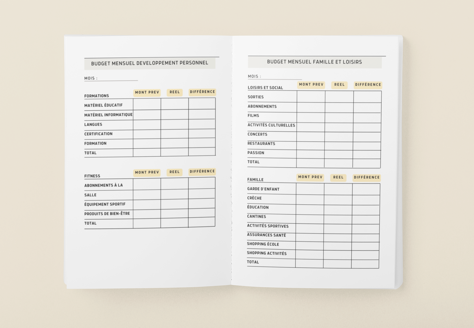Budget planner, Clarté