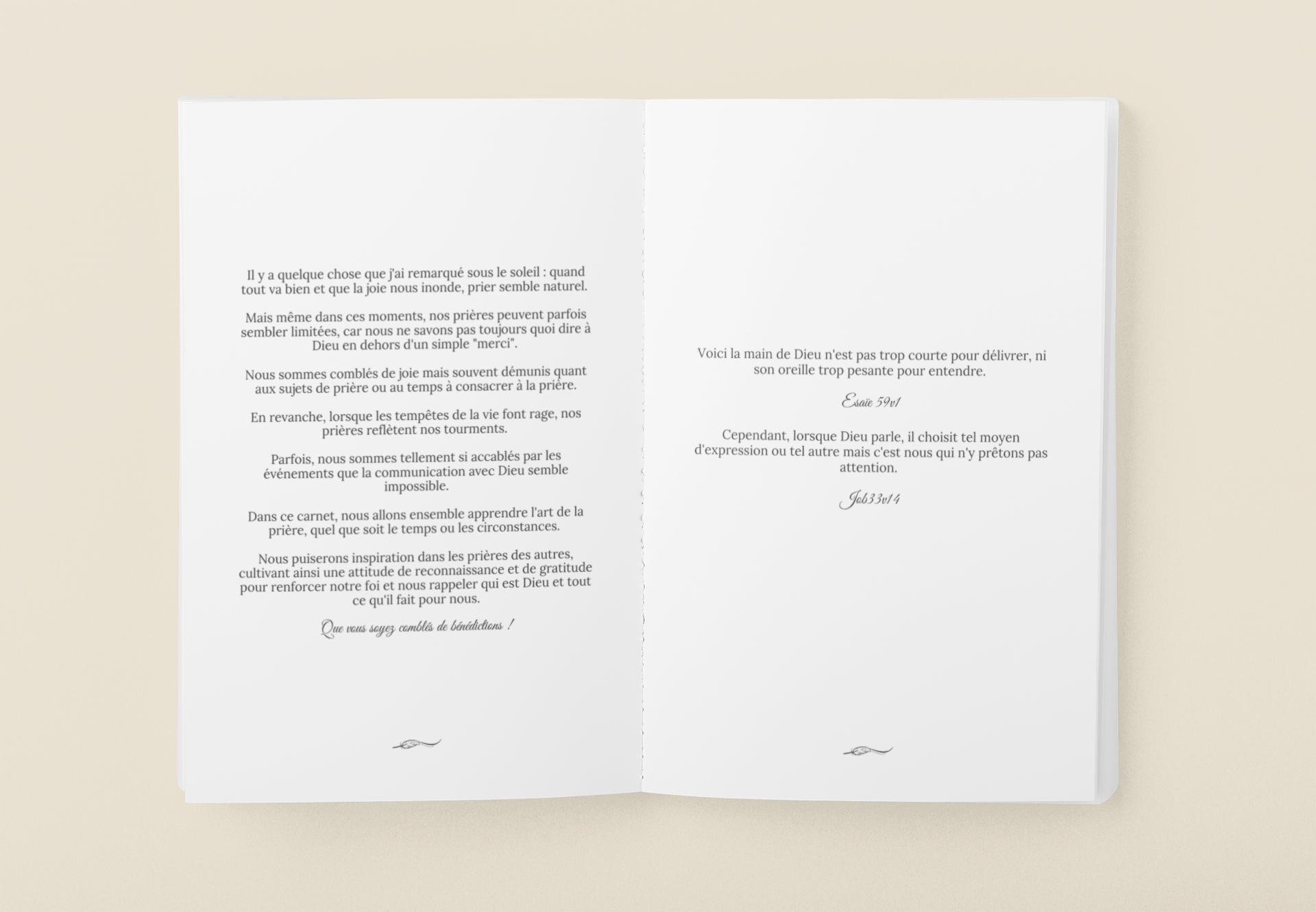 Journal de prières, Espérance