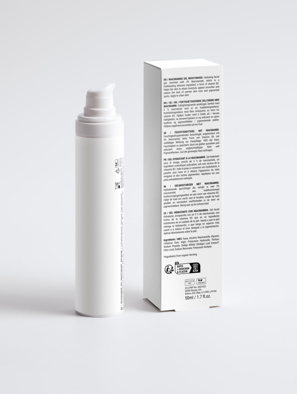 Gel hydratant à la niacinamide
