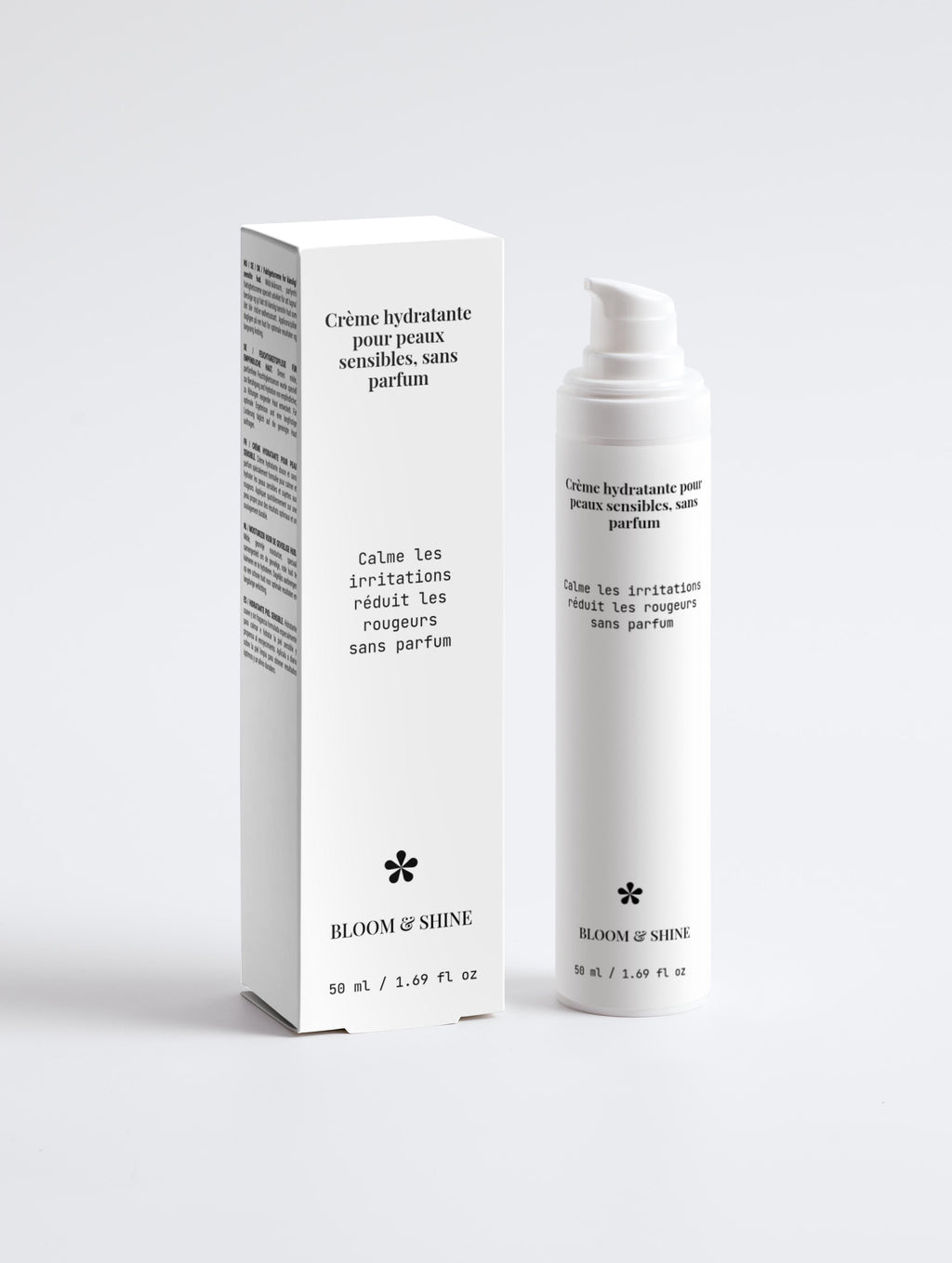 Crème hydratante pour peaux sensibles, sans parfum