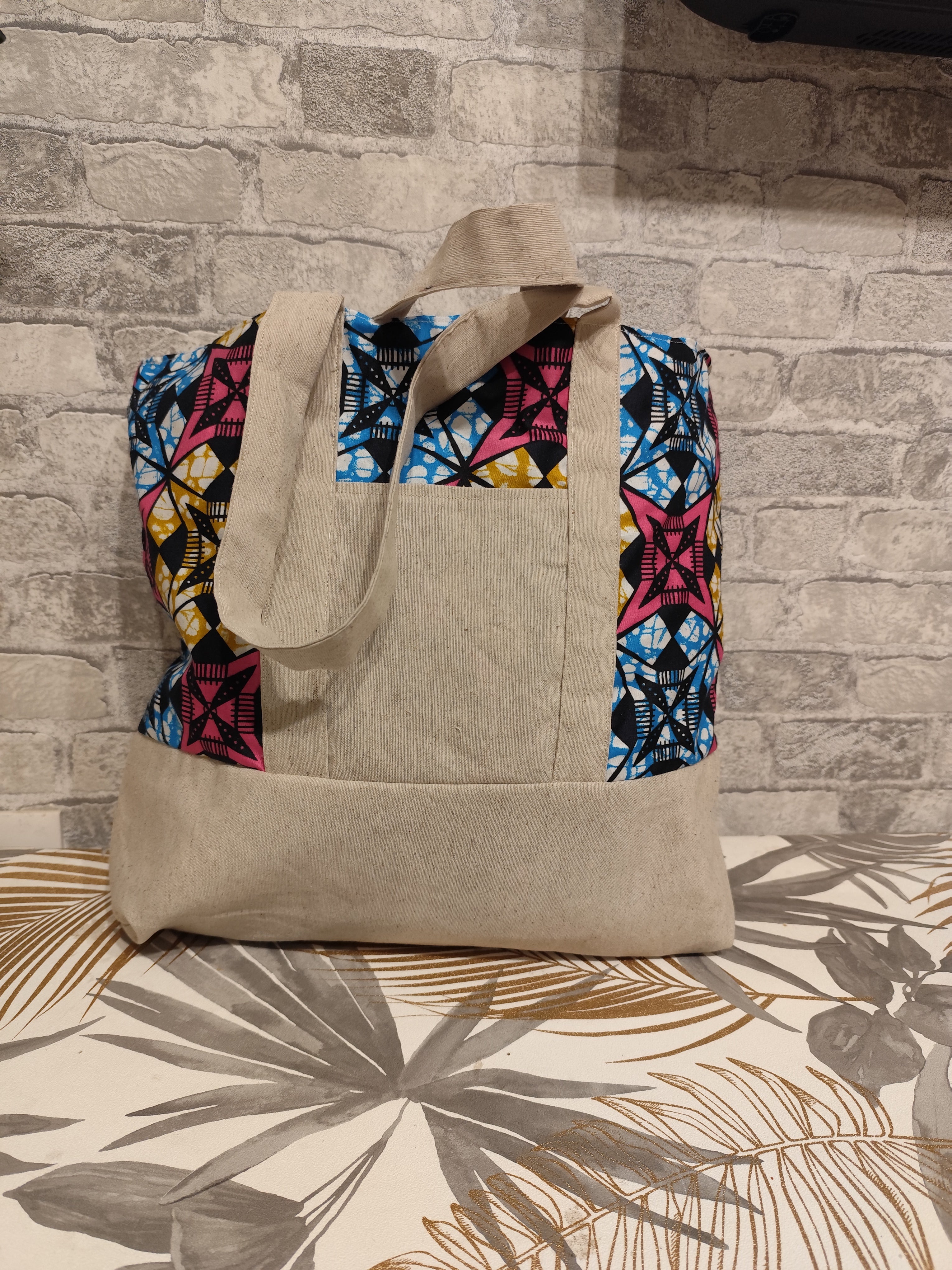 👜 Totebag cousu main – pièce unique